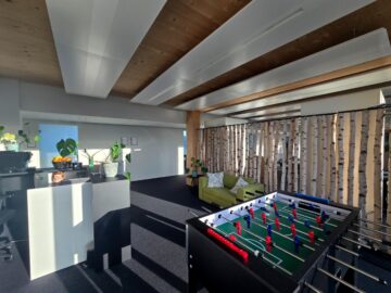 Moderne und stilvolle Büros inkl. Dachterrasse mit Alpenblick in Ottobrunn zu vermieten - Eingangsbereich