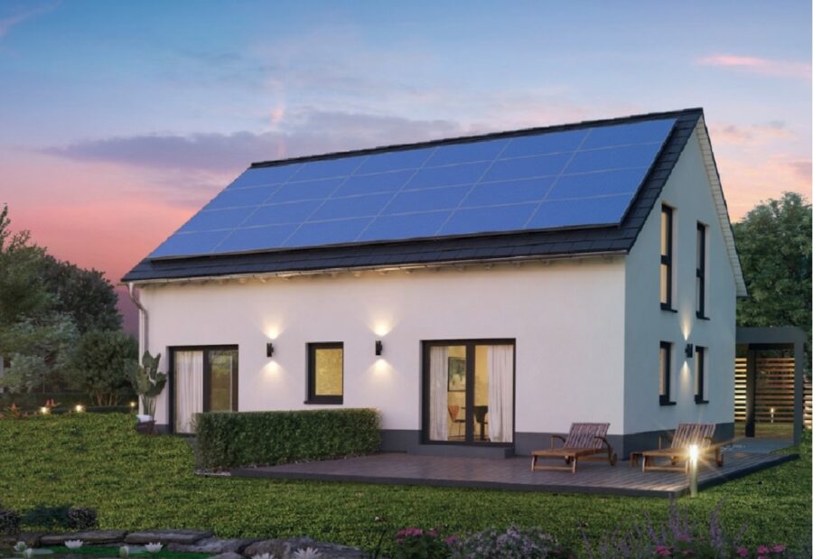 Neubau-Projektierung: Einfamilienhaus ruhig und zentral in Ottobrunn - Hinteres Haus - Visualisierung (Beispiel) - Auch 2 Vollgeschosse mit Flachdach möglich