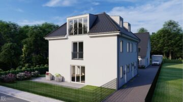 Neubau-Doppelhaushälfte mit gehobener Ausstattung in Riem - Virtualisierung Südosten